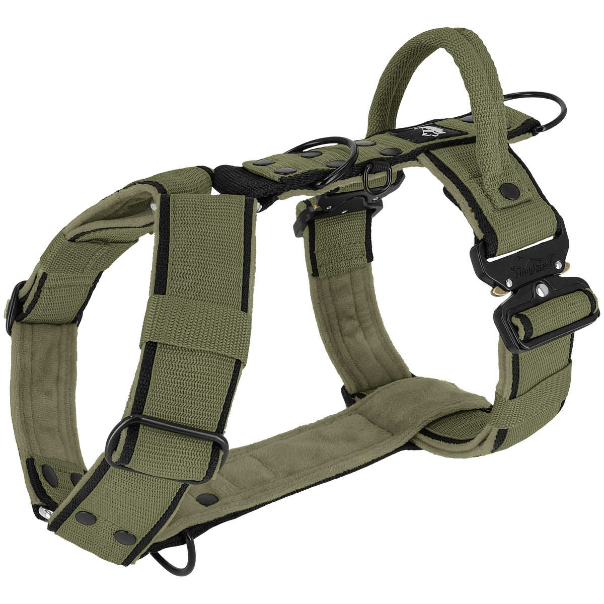 Szelki z szybką klamrą - Easy Walk Extreme Black Edition Khaki