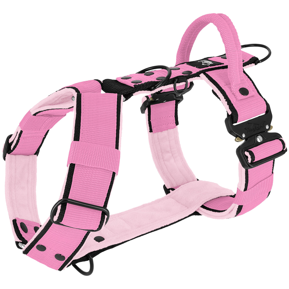 Szelki z szybką klamrą - Easy Walk Extreme Black Edition Baby Pink