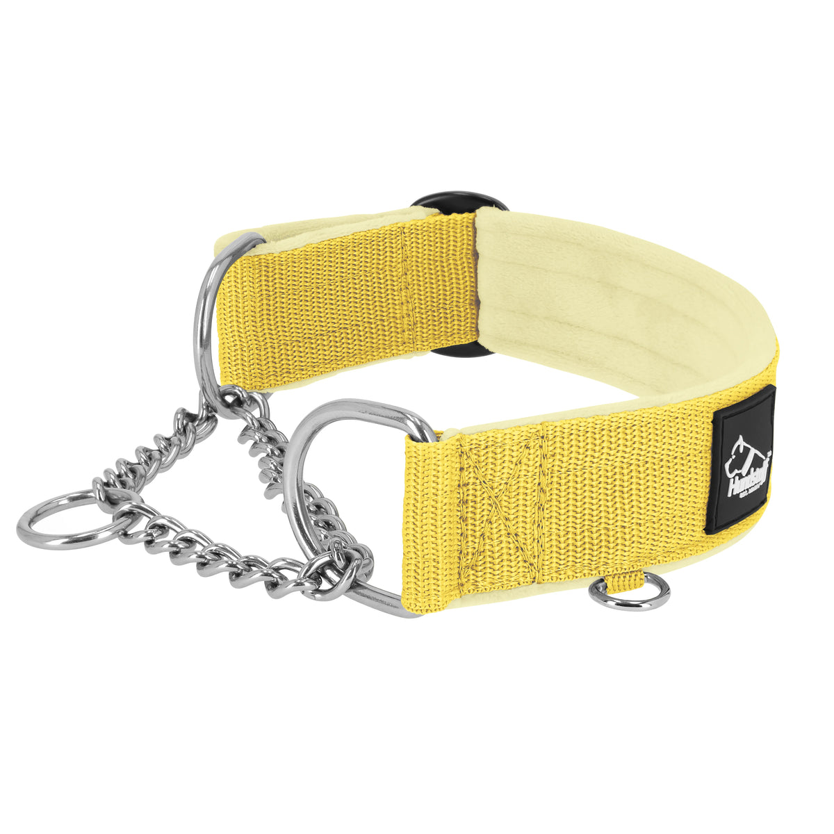 Półzaciskowa obroża i smycz – Martingale Chain Set Baby Yellow