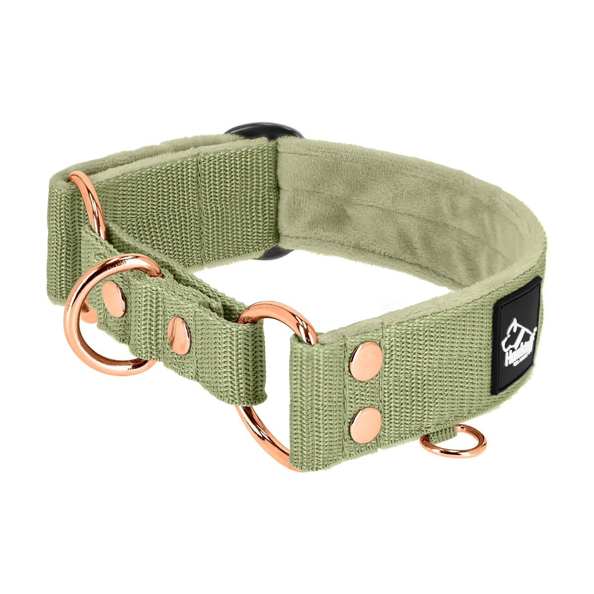 obroża_rosegold_olive_green_1_min