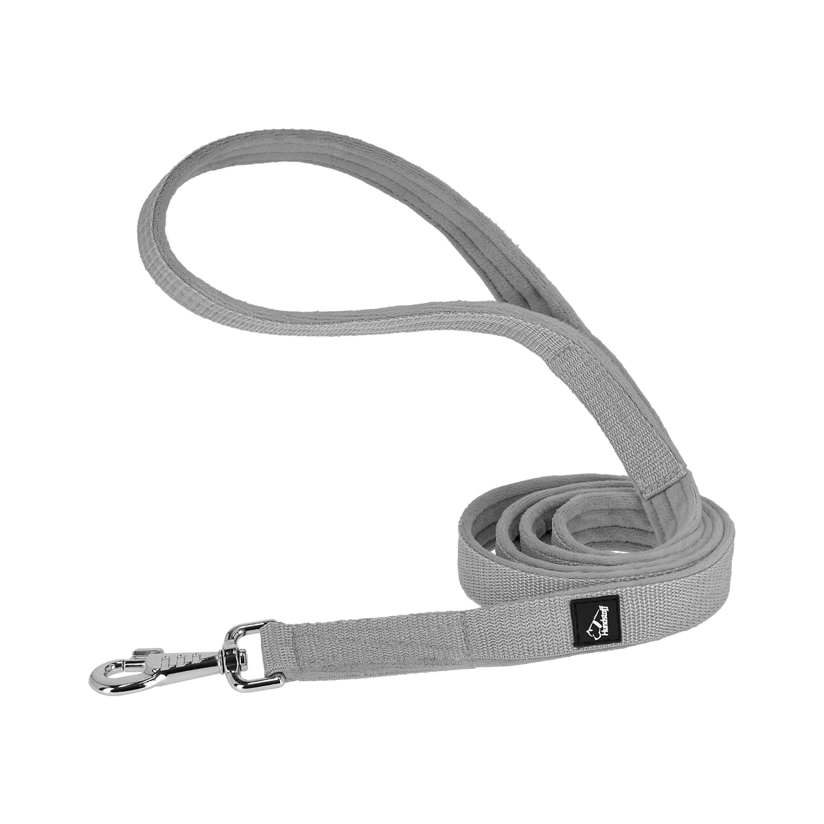 Półzaciskowa obroża i smycz - Martingale Chain Szara
