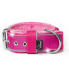 Szeroka obroża z rączką i odblaskiem - Grip Safe Różowa 4cm, Rozmiar 50 - Obwód szyi psa 34-42cm