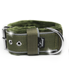 Szeroka obroża z rączką i odblaskiem - Grip Safe Khaki, 5cm Rozmiar 55 (Obwód szyi psa 39-47cm)