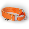 Szeroka obroża półzaciskowa - Martingale Pomarańczowa 4cm, Rozmiar 50 - Obwód szyi psa 40-50cm, Bez minky