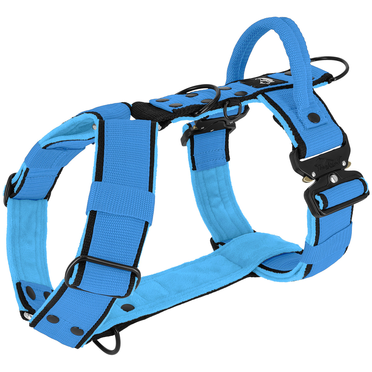 Szelki z szybką klamrą - Easy Walk Extreme Black Edition Ocean Blue