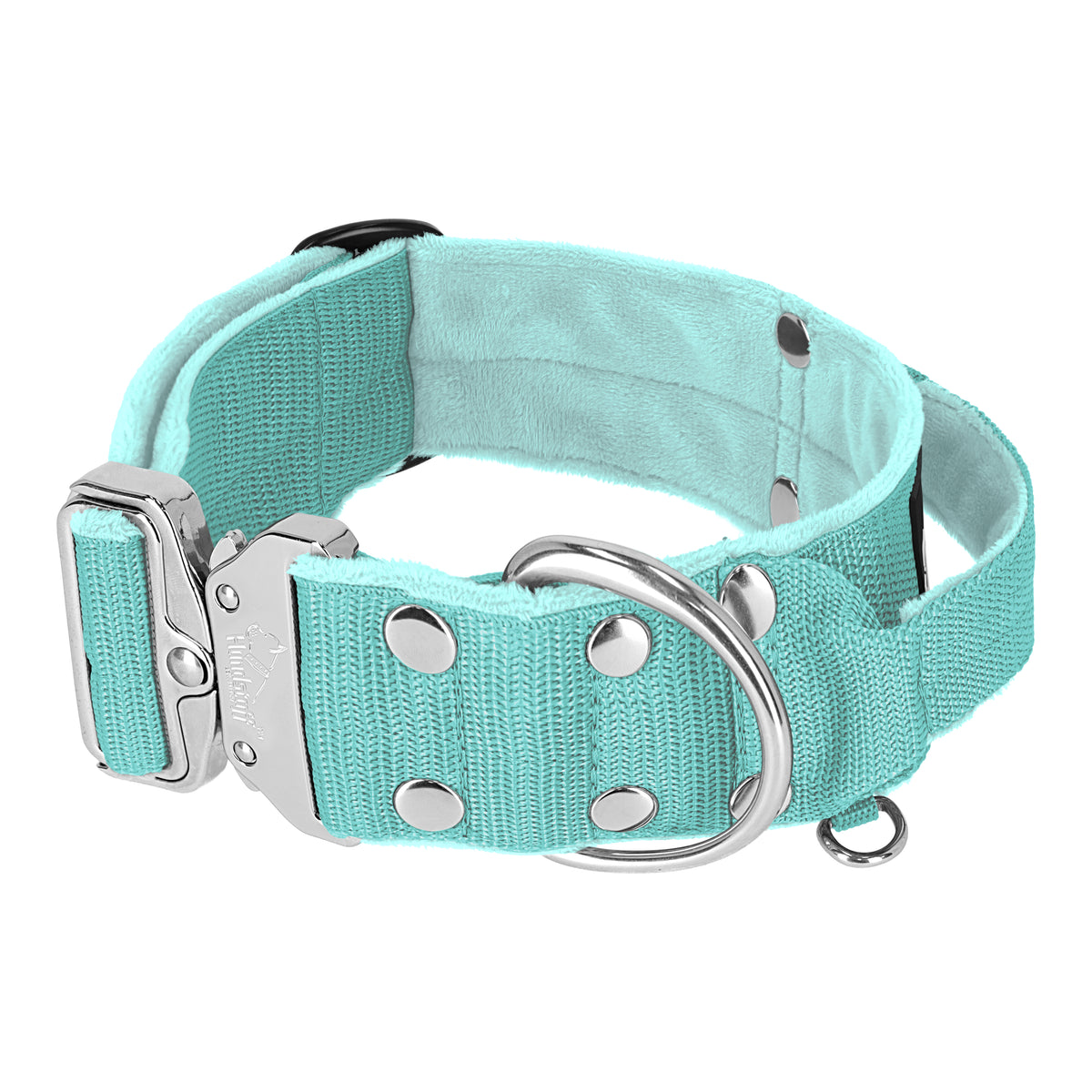 Szeroka obroża z klamrą extreme - Extreme Silver Buckle Miętowa