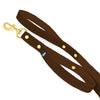 Smycz z dodatkową rączką - Guard Leash Golden Edition Dark Brown