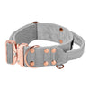Szeroka obroża z klamrą extreme - Extreme Rose Buckle Szara