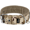 Szeroka obroża z klamrą - Active Camo Beige