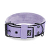 Szeroka obroża z klamrą - Active Komfort Black Edition Baby Purple