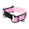 Szeroka obroża półzaciskowa - Martingale Black Edition Baby Pink