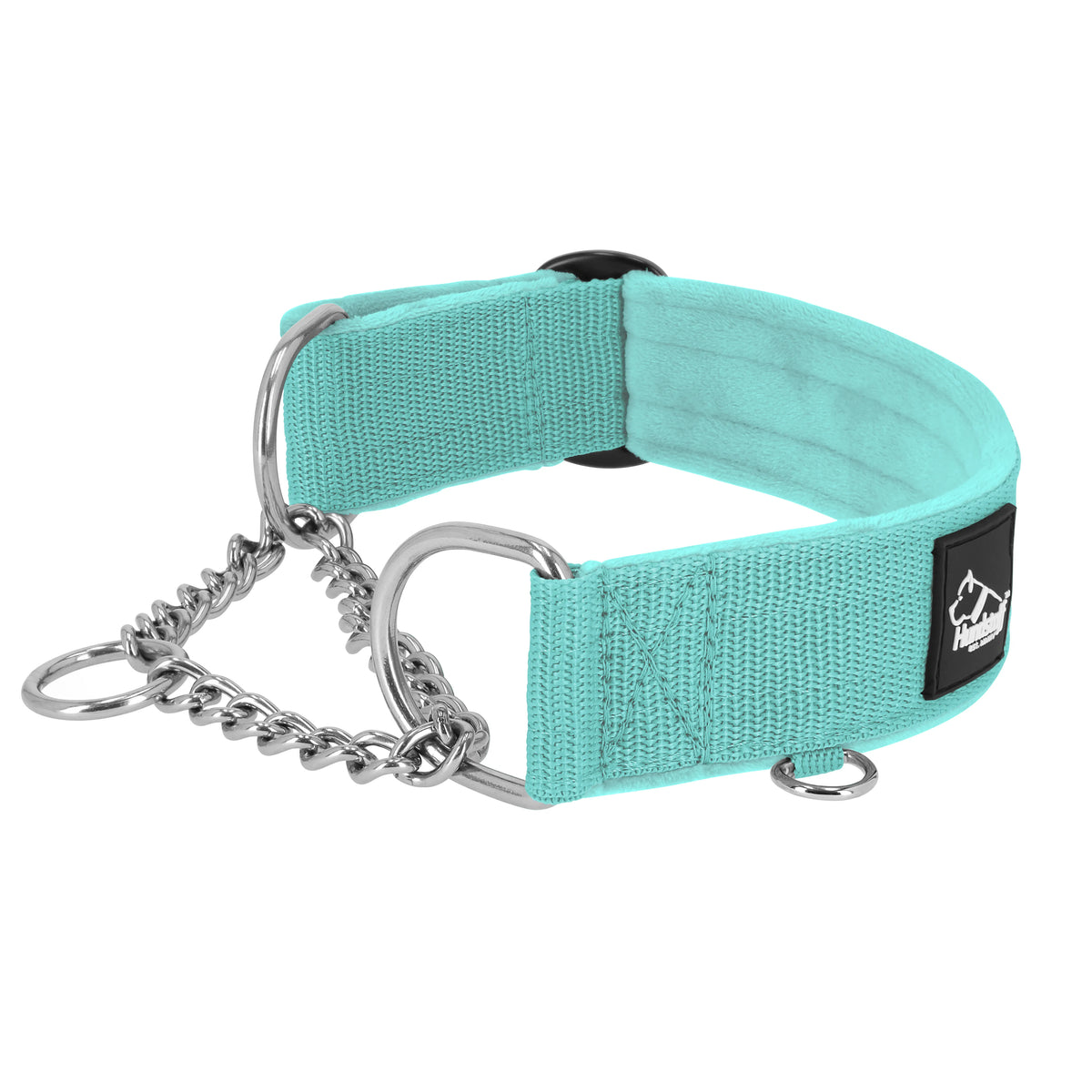 Półzaciskowa obroża i smycz – Martingale Chain Set Mietowa