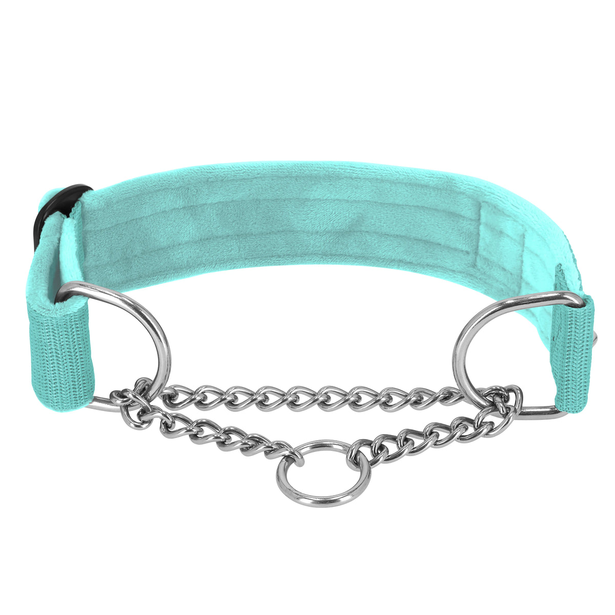Półzaciskowa obroża i smycz – Martingale Chain Set Mietowa