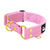Szeroka obroża półzaciskowa - Martingale Golden Candy Pink