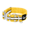 Szeroka obroża z odblaskiem - Extreme Silver Buckle Safe Żółta
