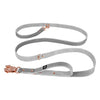 Smycz przepinana z dodatkową raczką - Multi Guard Leash Rose Edition Szara