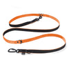 Smycz przepinana dla psa - Multi Leash Black Edition Pomarańczowa