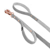 Smycz z dodatkową rączką - Guard Leash Rose Edition Szara