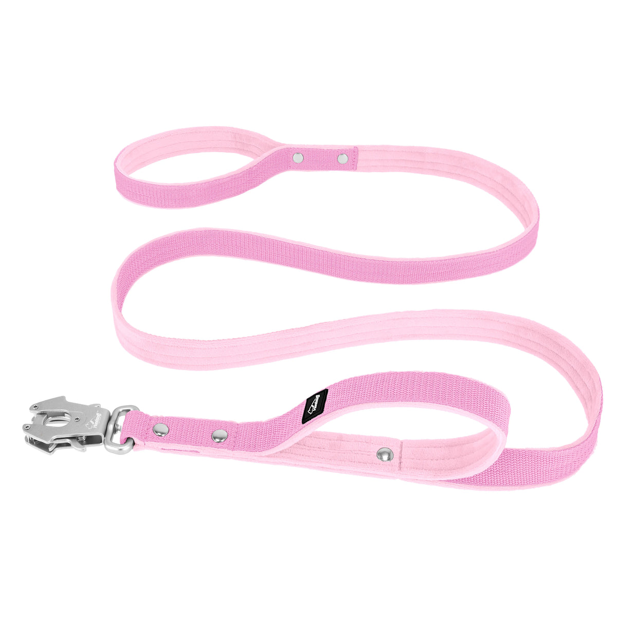 Smycz z dodatkową rączką - Guard Leash Baby Pink
