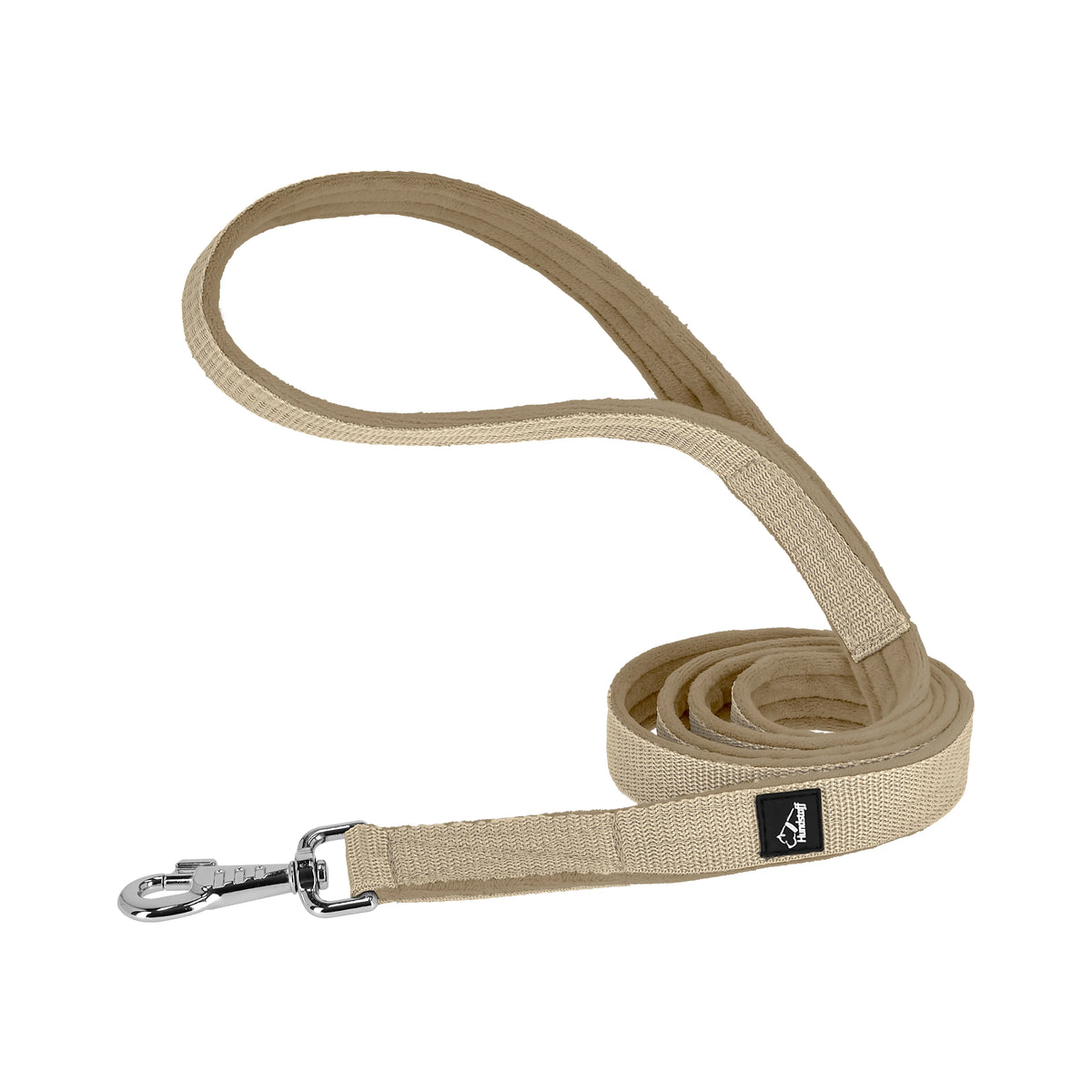 Półzaciskowa obroża i smycz – Martingale Chain Set Bezowa