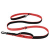 Smycz przepinana z dodatkową raczką - Multi Guard Leash Black Edition Czerwona