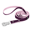 Smycz nylonowa Walk Leash – Silver Edition Śliwkowa