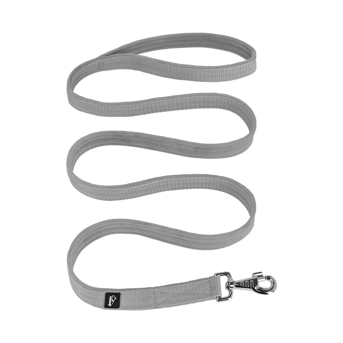 Półzaciskowa obroża i smycz - Martingale Chain Szara