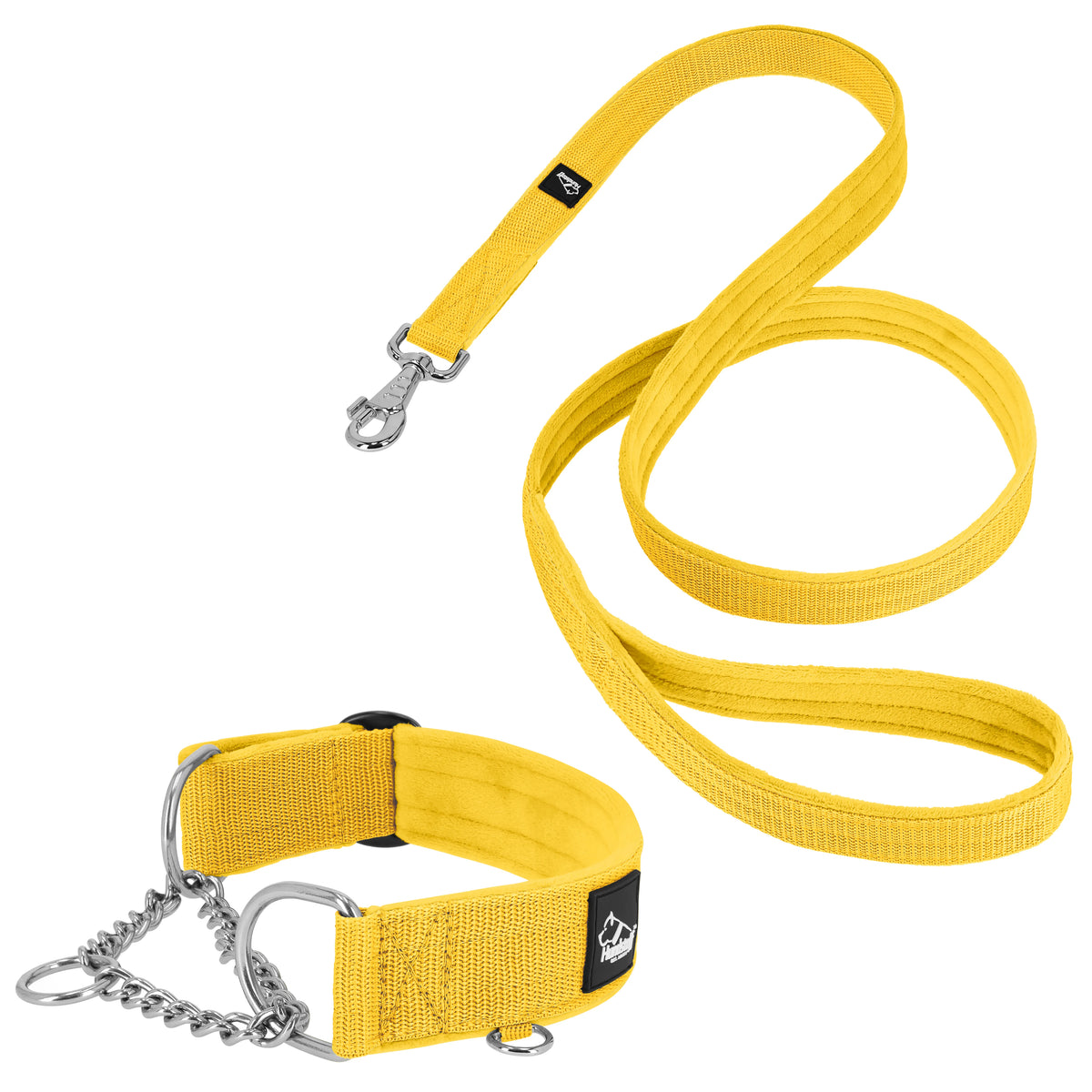 Półzaciskowa obroża i smycz - Martingale Chain Zolta